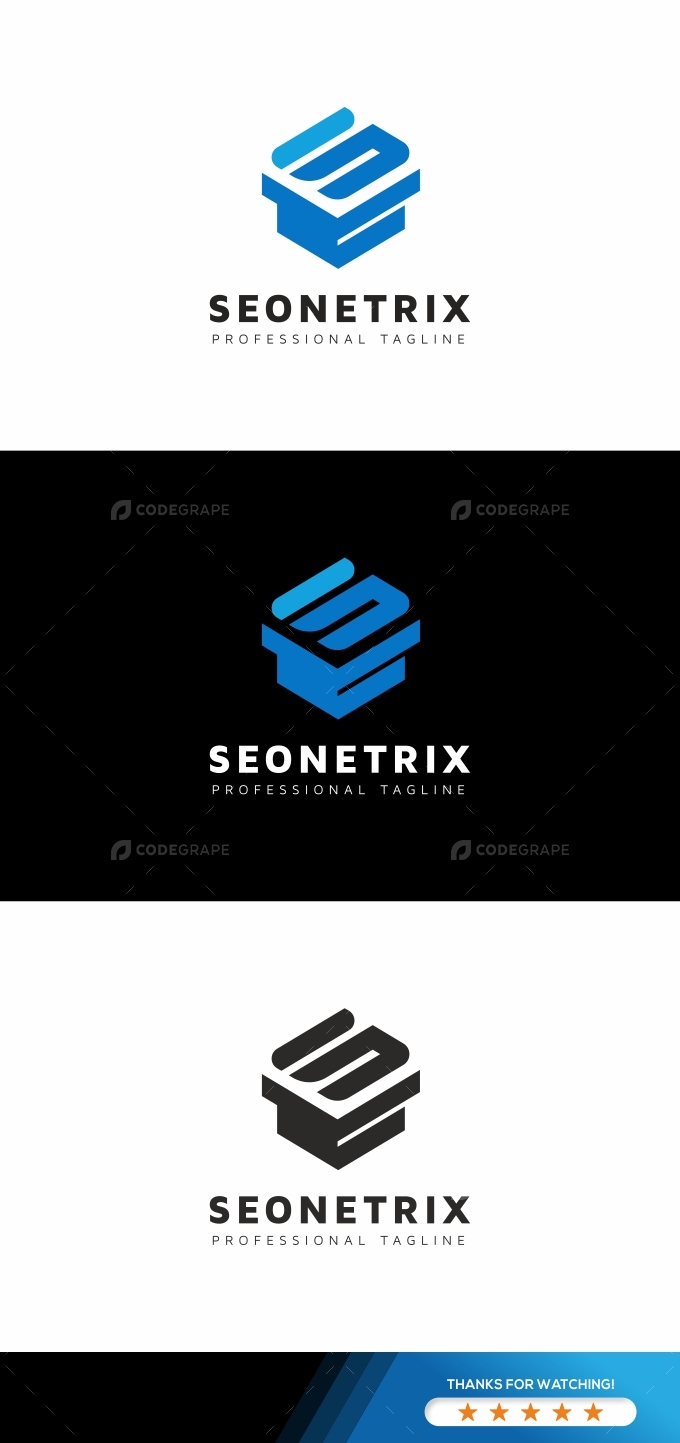 Seonetrix S Lettre Logo