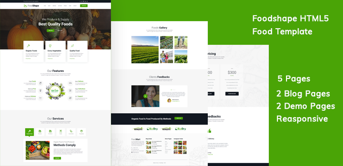 Foodz Agriculture Firm HTML5 Web Template