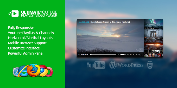 Ultimate Youtube Playlist Video Player WordPress Plugin