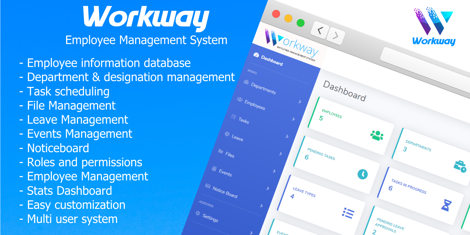 Workway - Employee and Task Management System