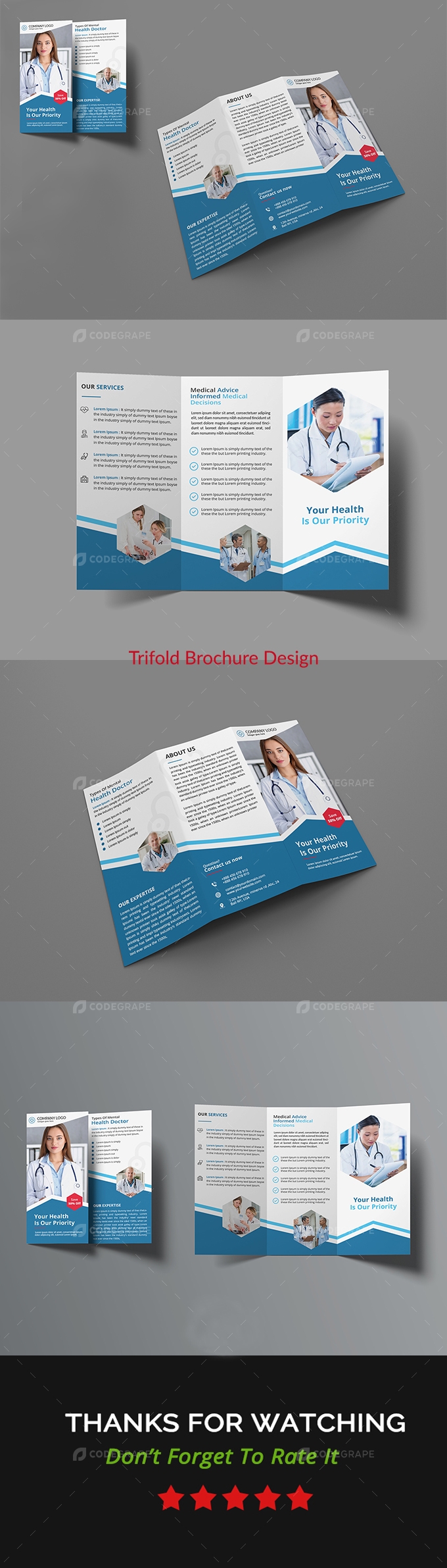 Medical Tri-Fold Brochure Design