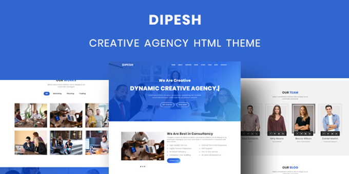 Dipesh - Creative Agency HTML Template