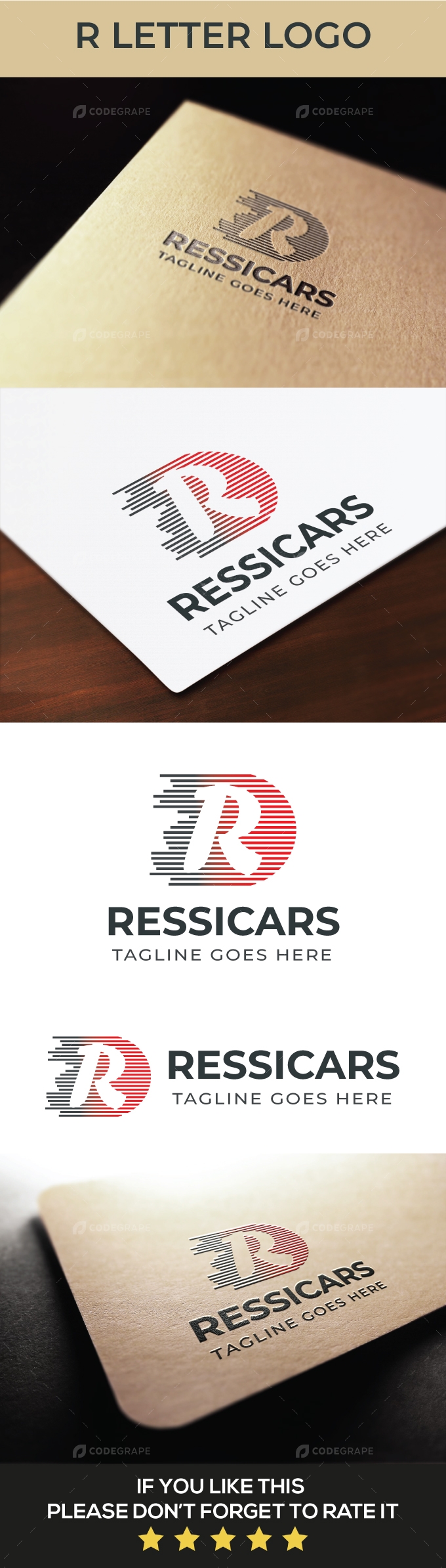 R Letter Logo Template