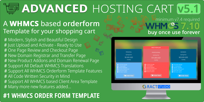 Advanced Hosting Cart - WHMCS Order Form Template