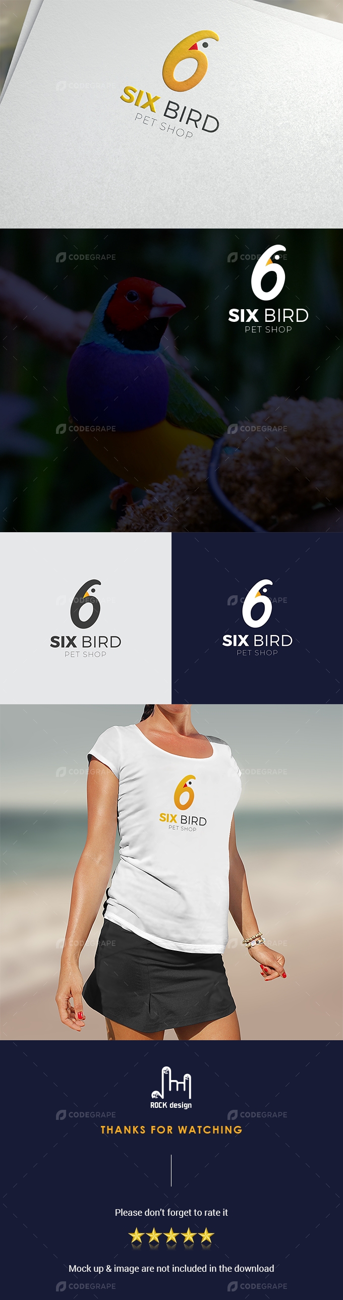 6 Bird Logo