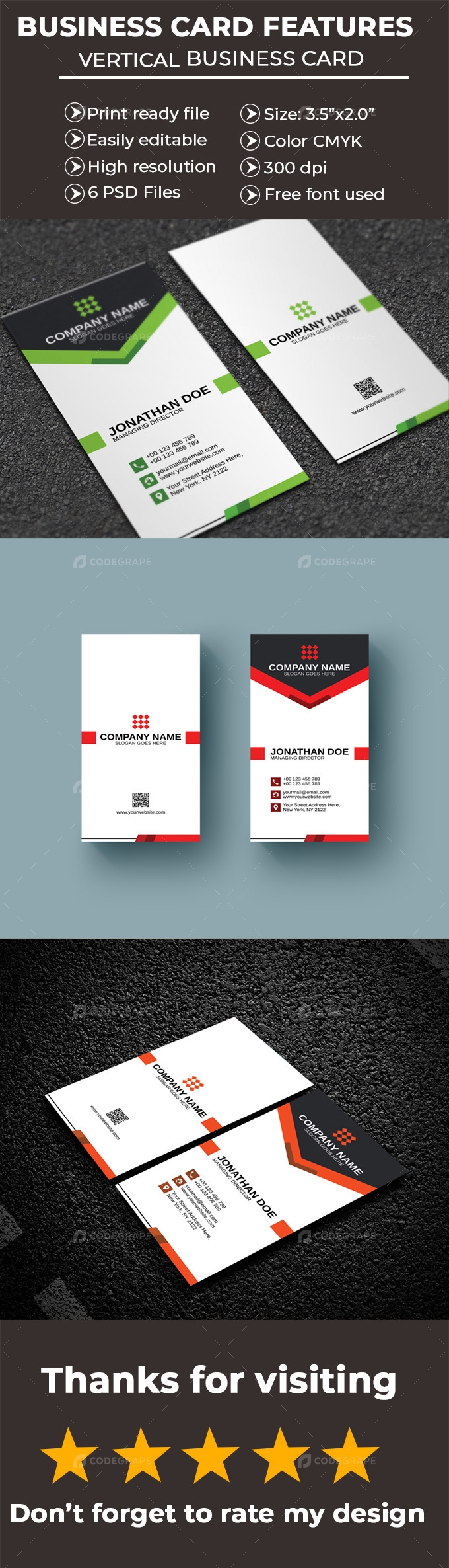 Verticle Business Card