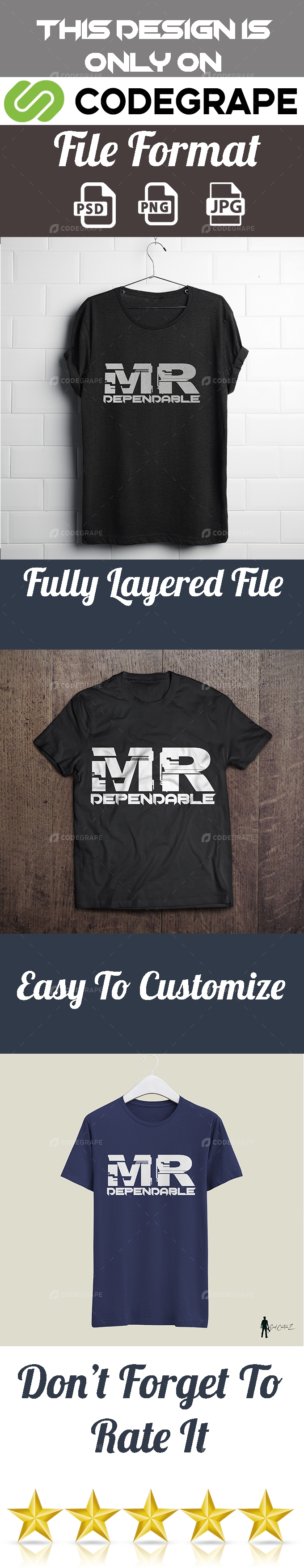 Mr Dependable T-Shirt Design