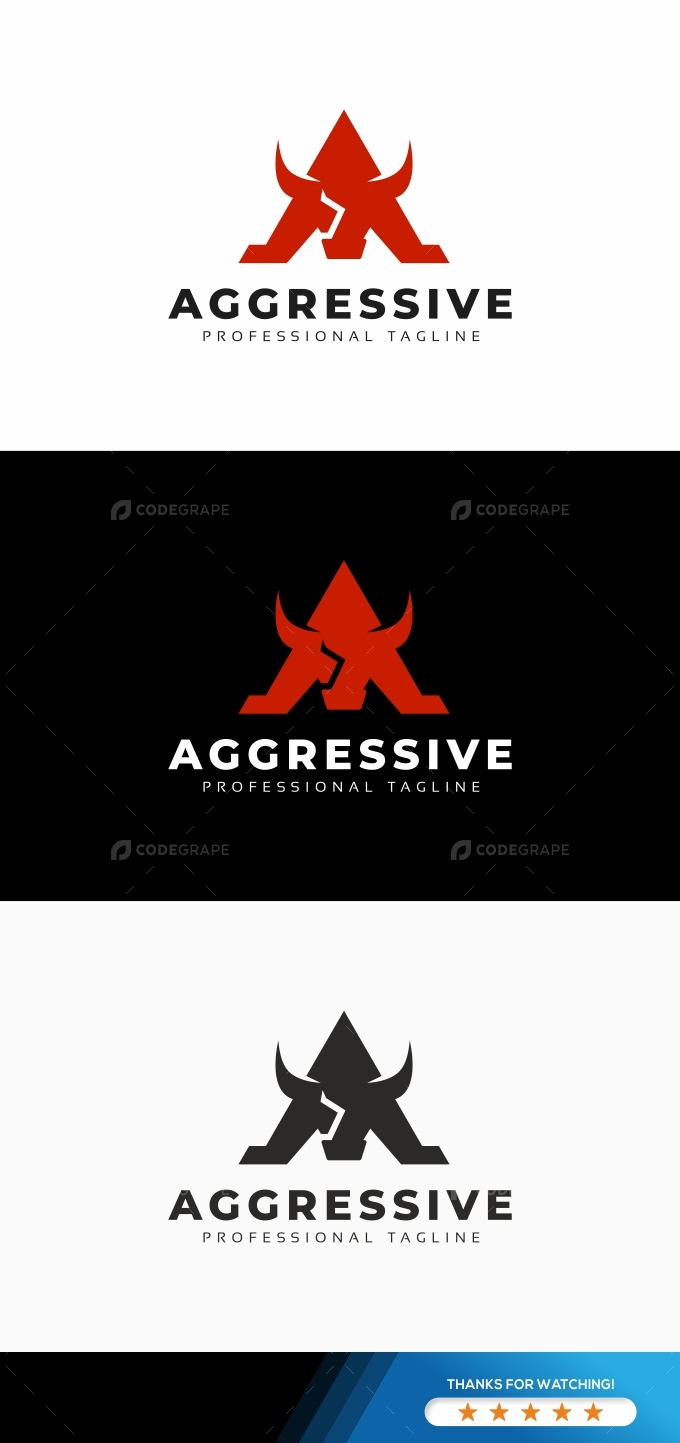 Aggressive Bull Logo