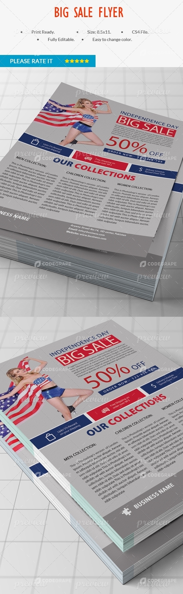 Independence Day Sale / BIG SALE Flyer