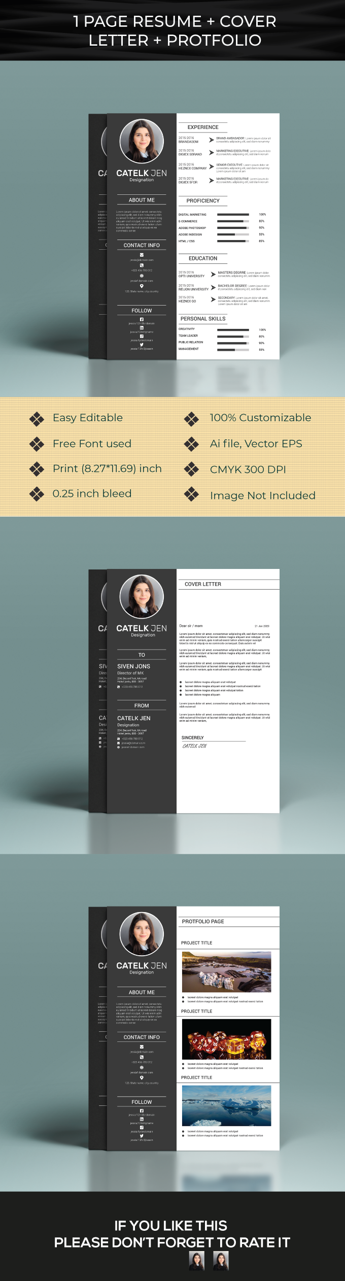 Resume Template 3 pages