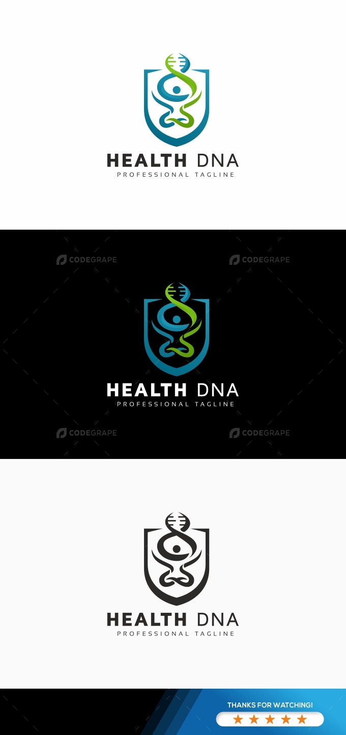 Health DNA Human Logo