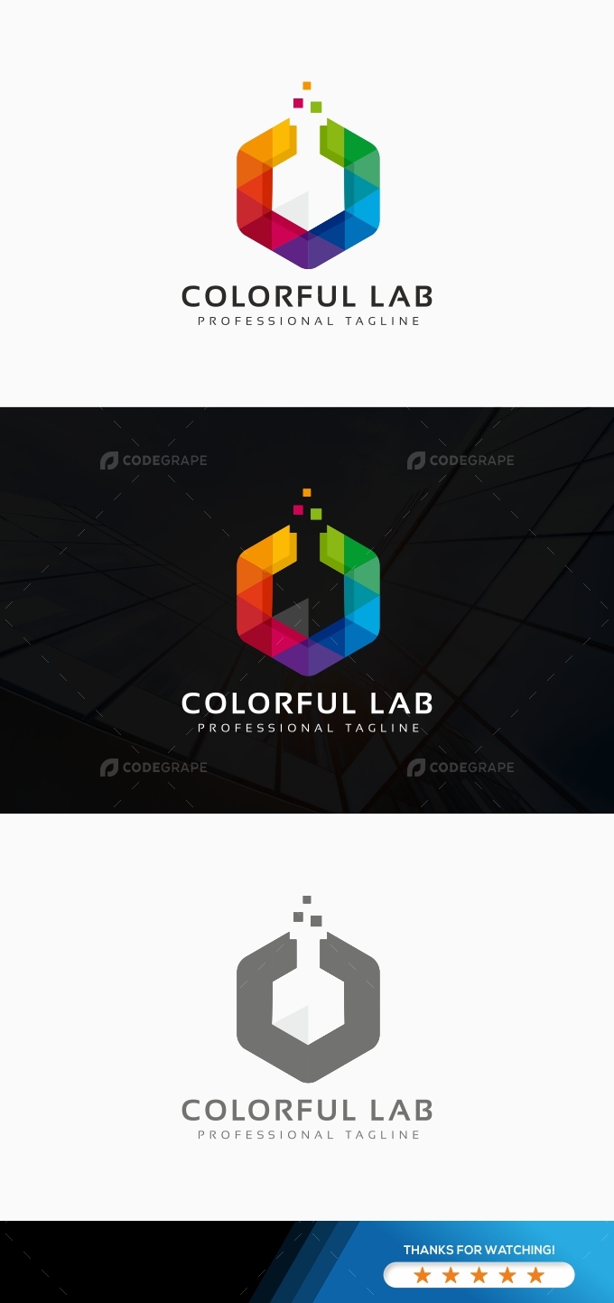 Colorful Lab Logo