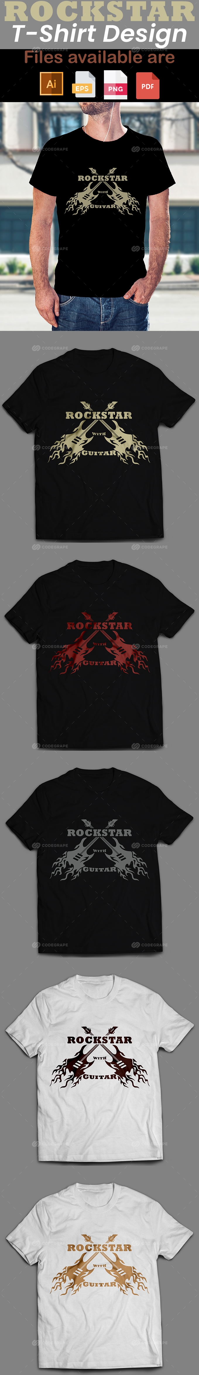 Rockstar T-Shirt Design.