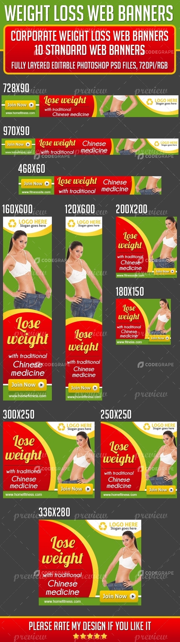 Weight Loss Web Banners