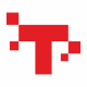T Pixel Letter Logo