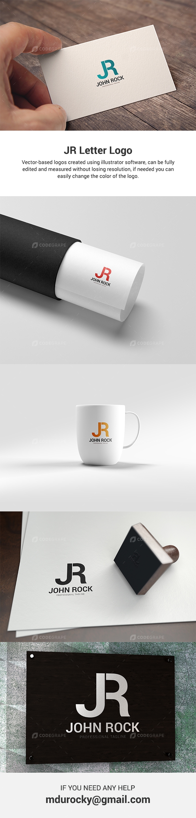 JR Letter Logo