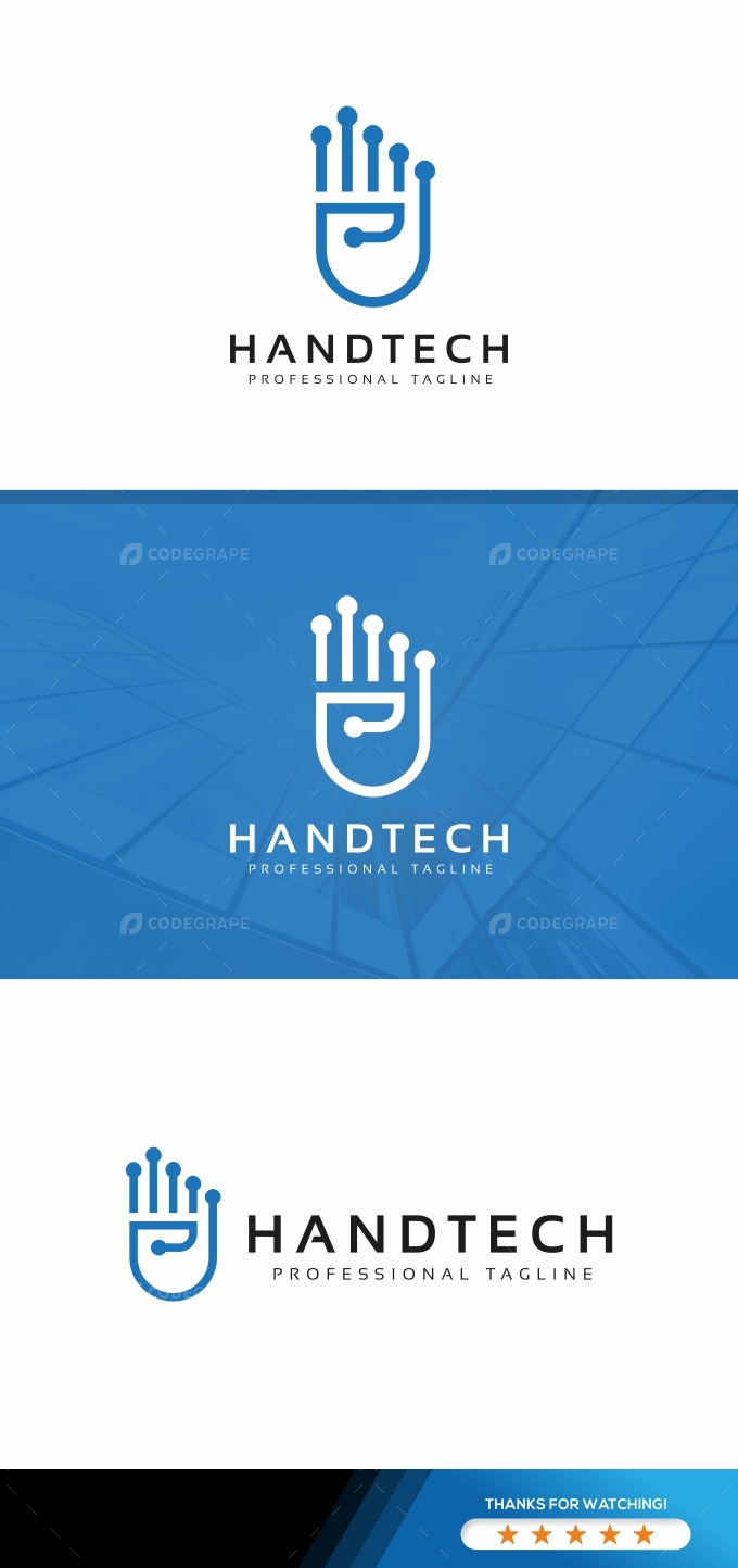 Hand Tech Logo