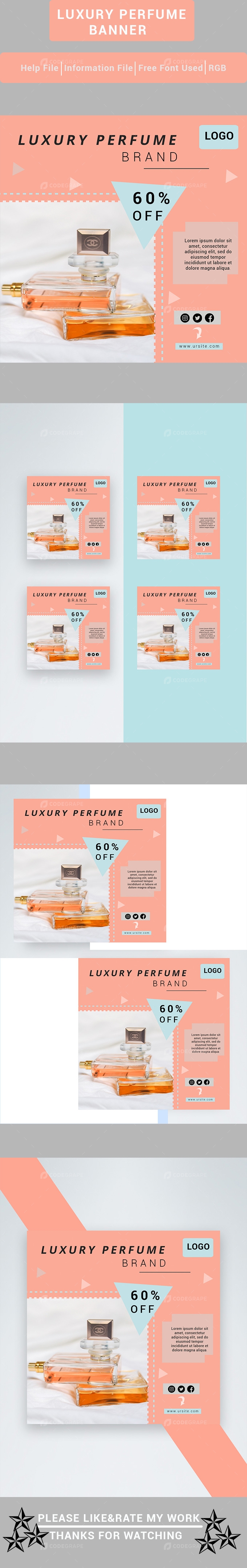 Luxury Perfume Sale Banner
