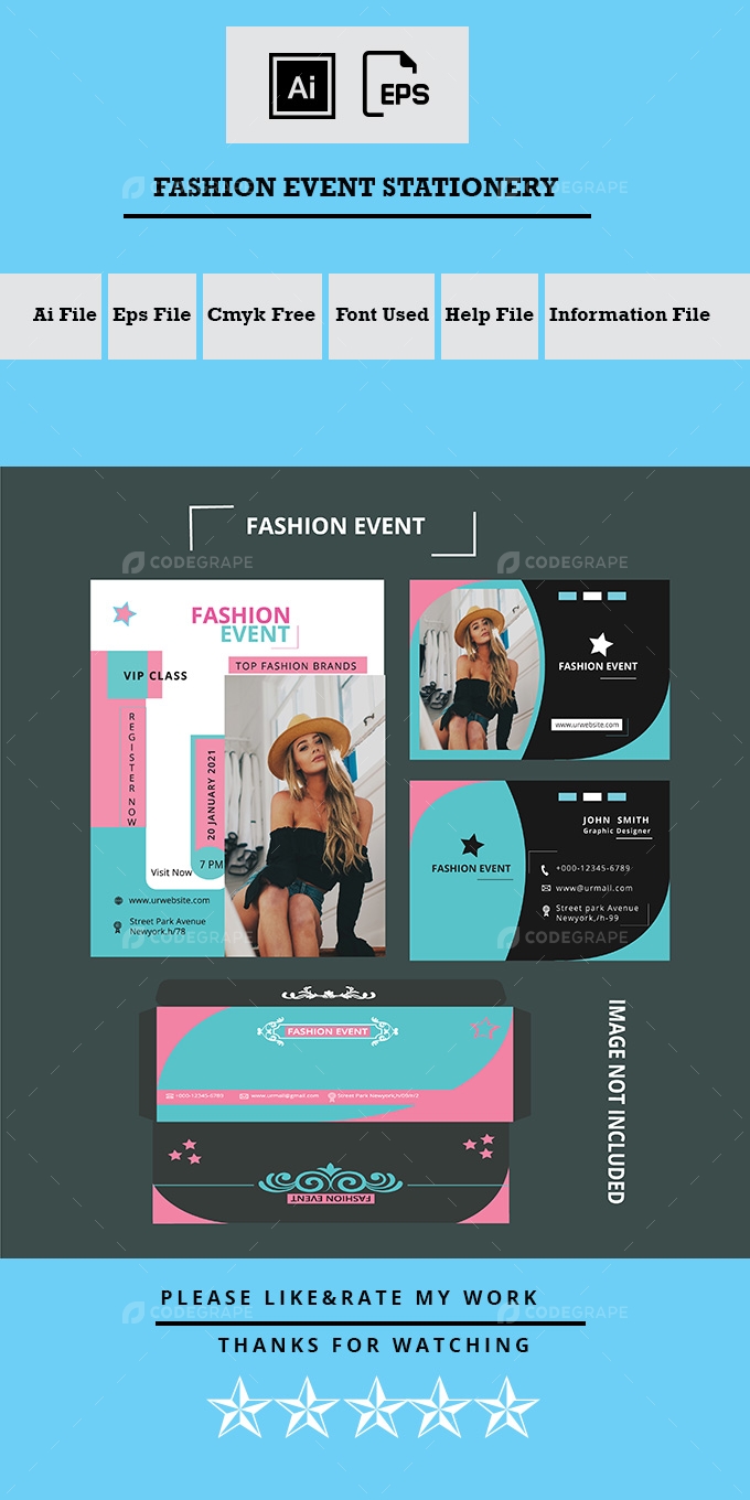 Fashion Event Stationery