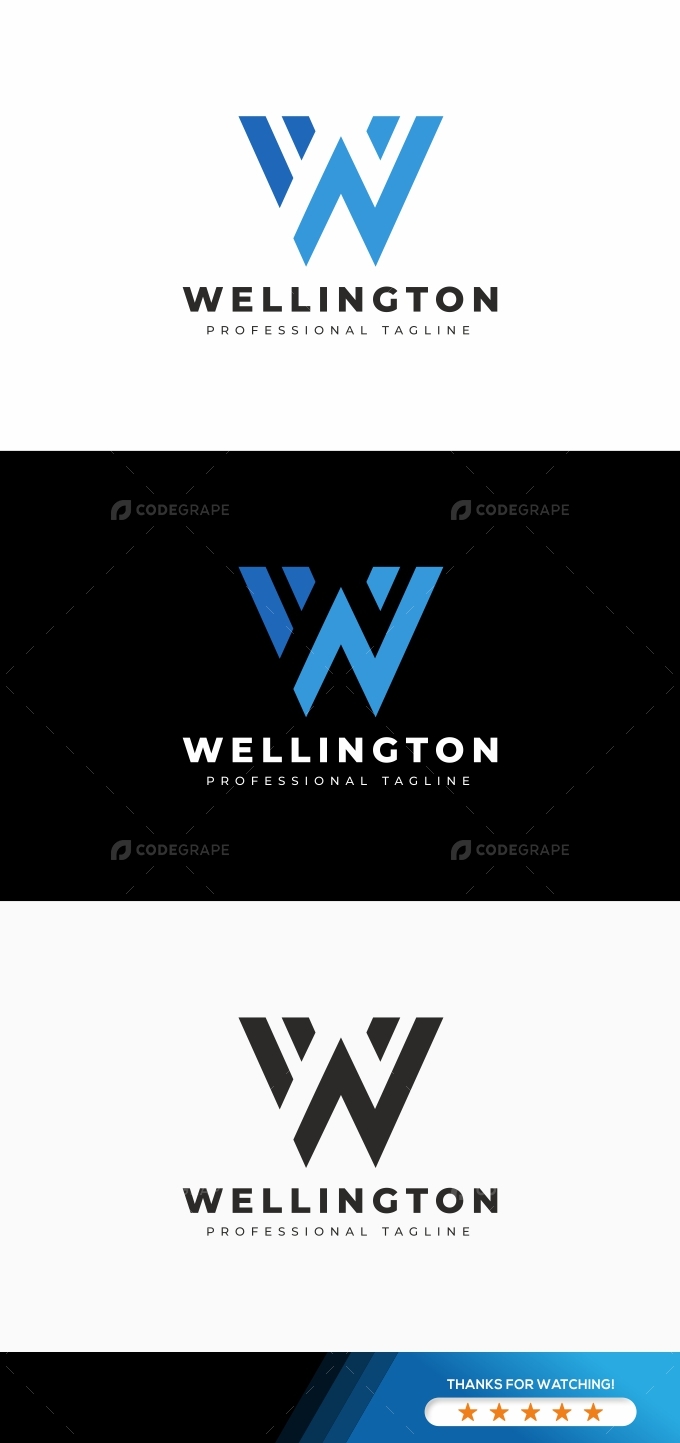 Wellington W Letter Logo