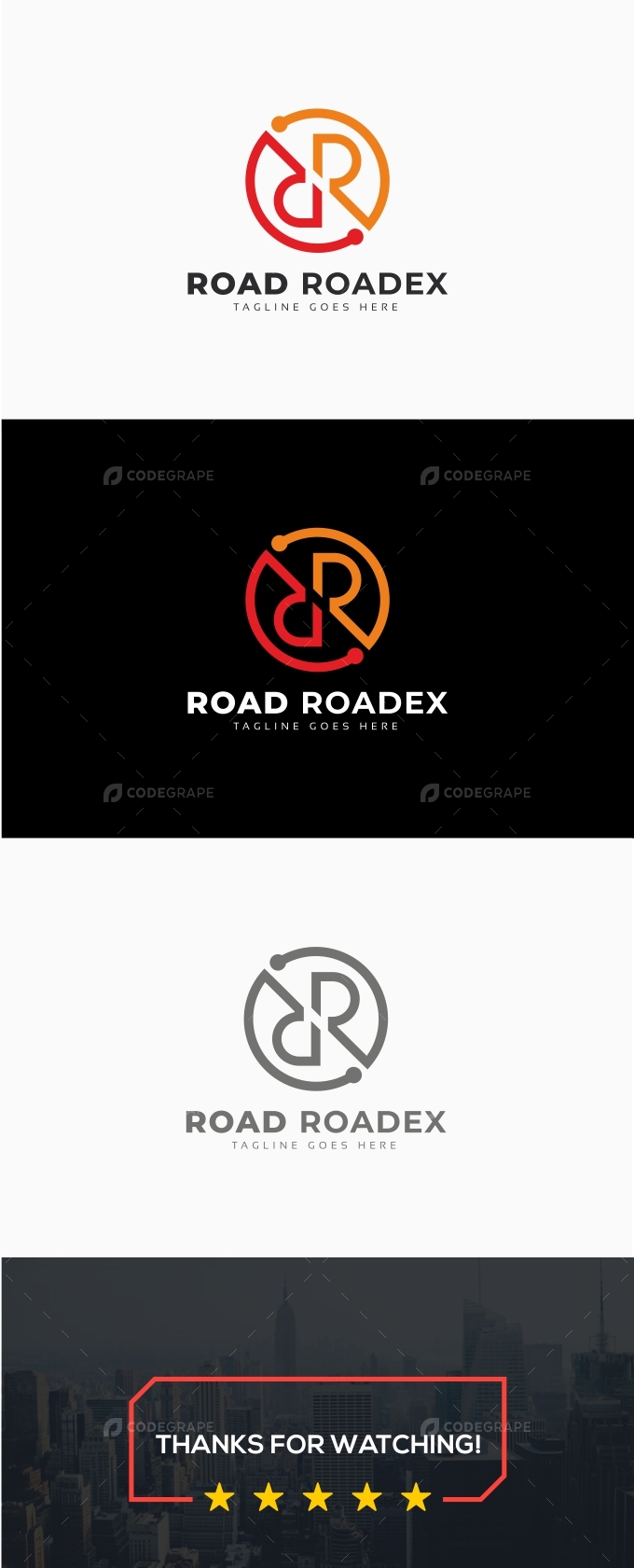 Road Roadex RR Letter Logo