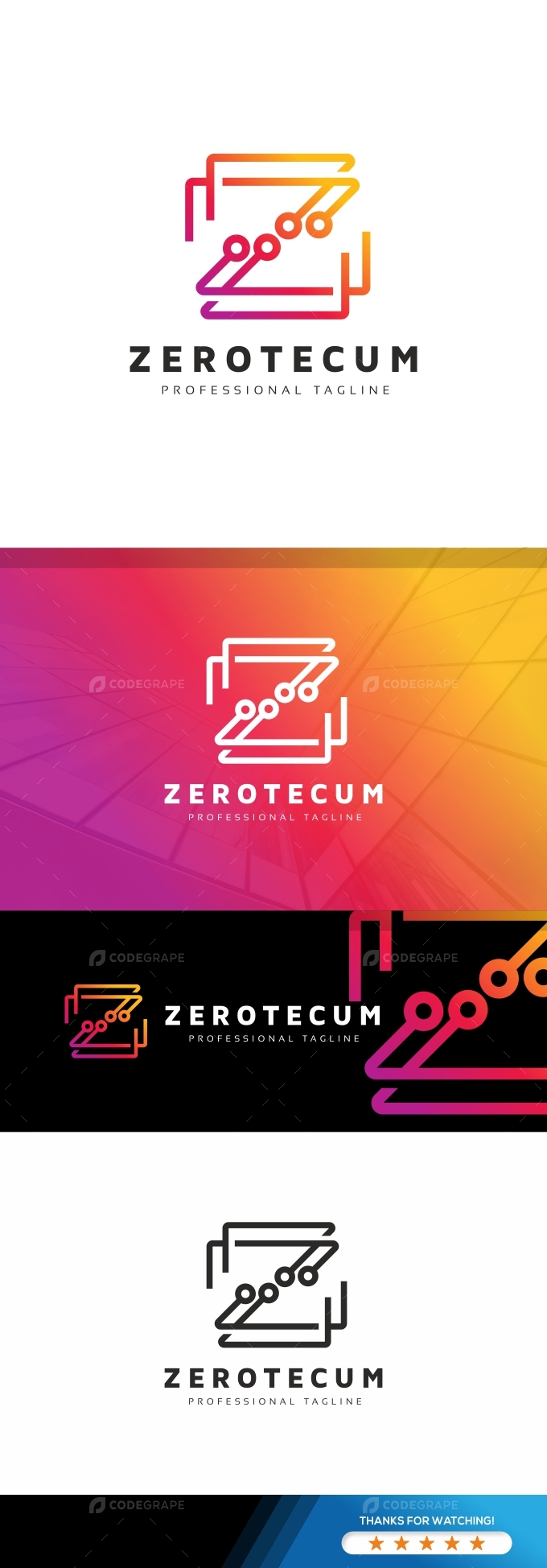 Zero Tech Z Letter Logo