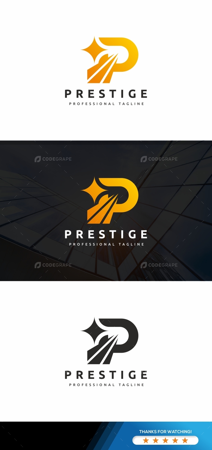 Prestige P Letter Logo