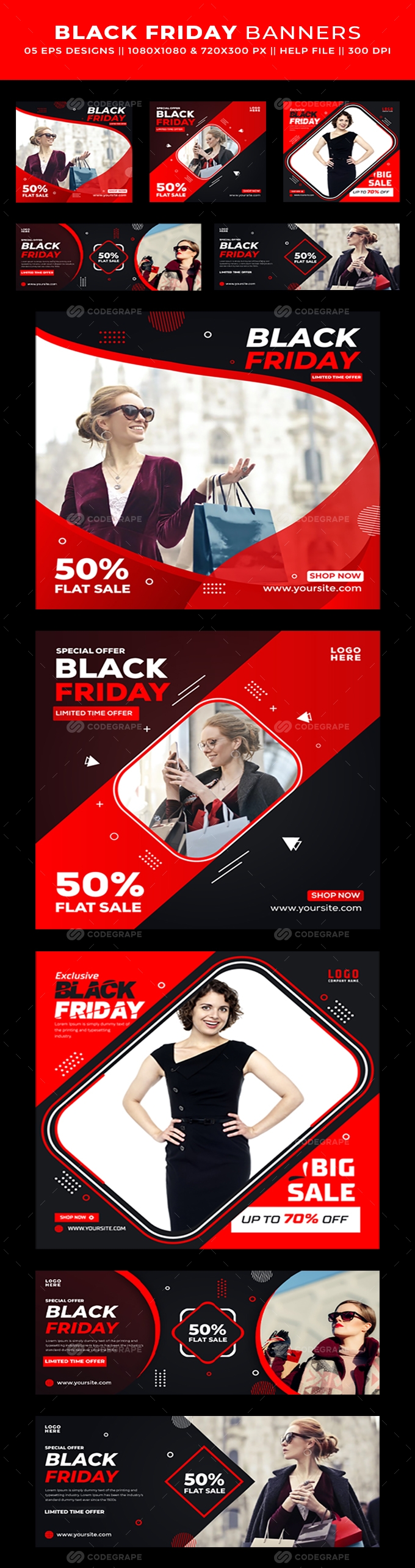 Black Friday web Banners