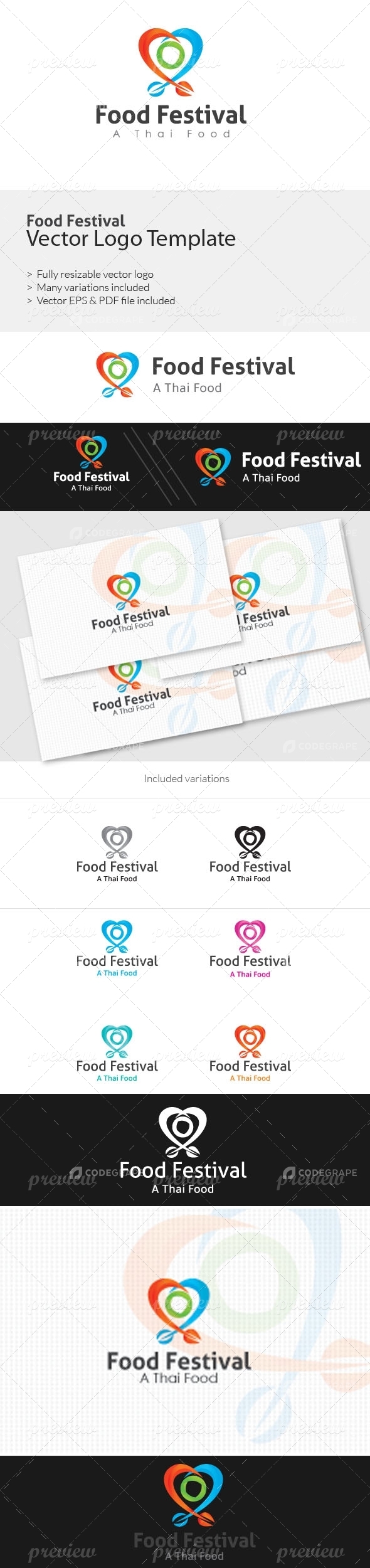 Food Festival Logo Templates