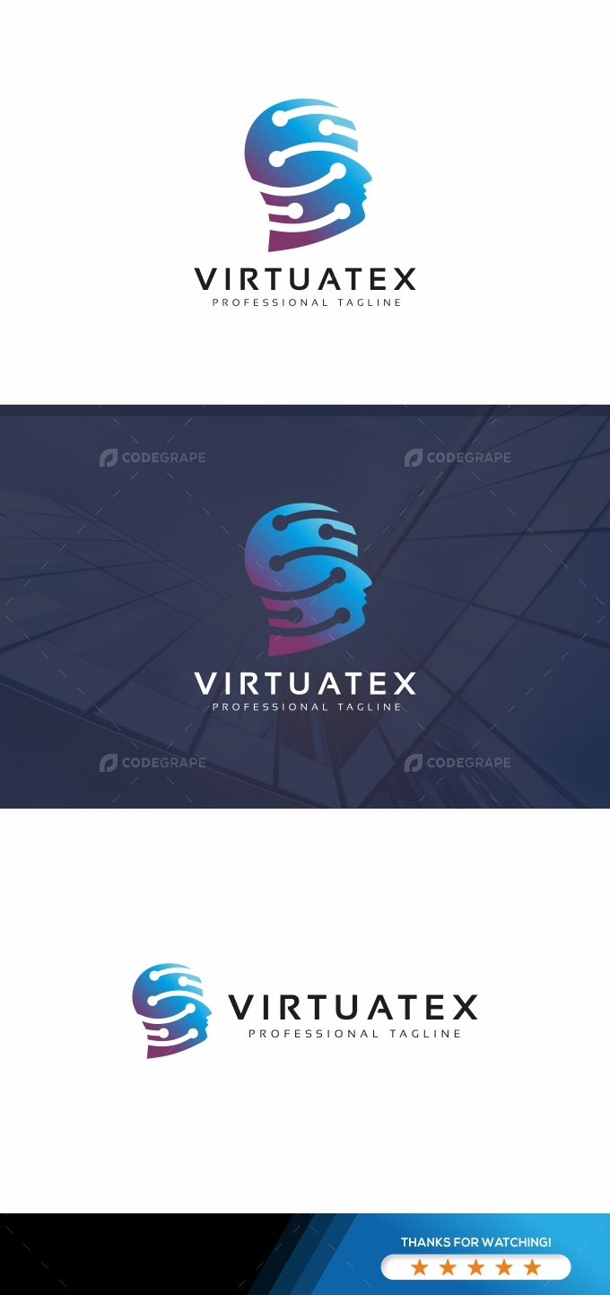 VirtuaL Technology Logo Template