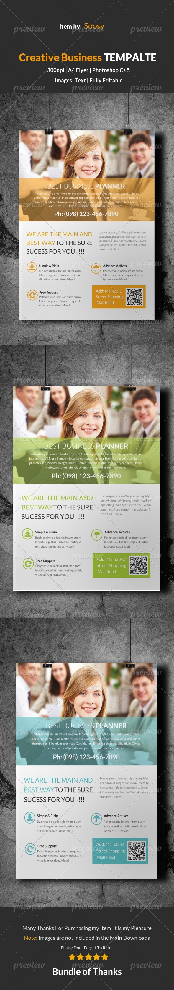 Corporate Business Solution Flyer Template