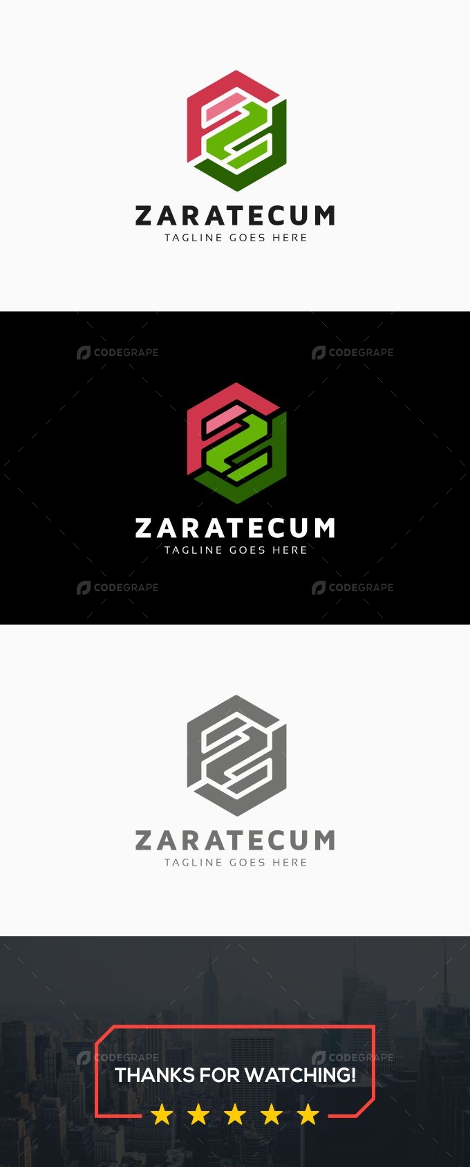 Z Letter Hexagon Logo