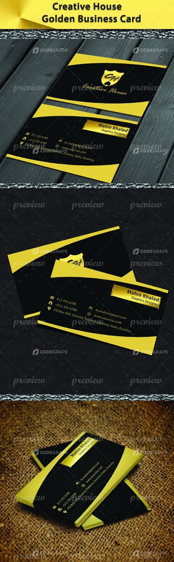 Business Card (Gold Version)