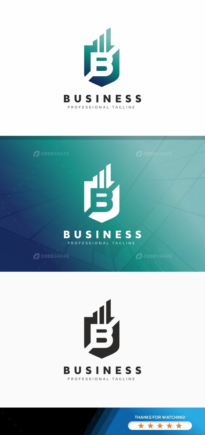 Business B Letter Logo