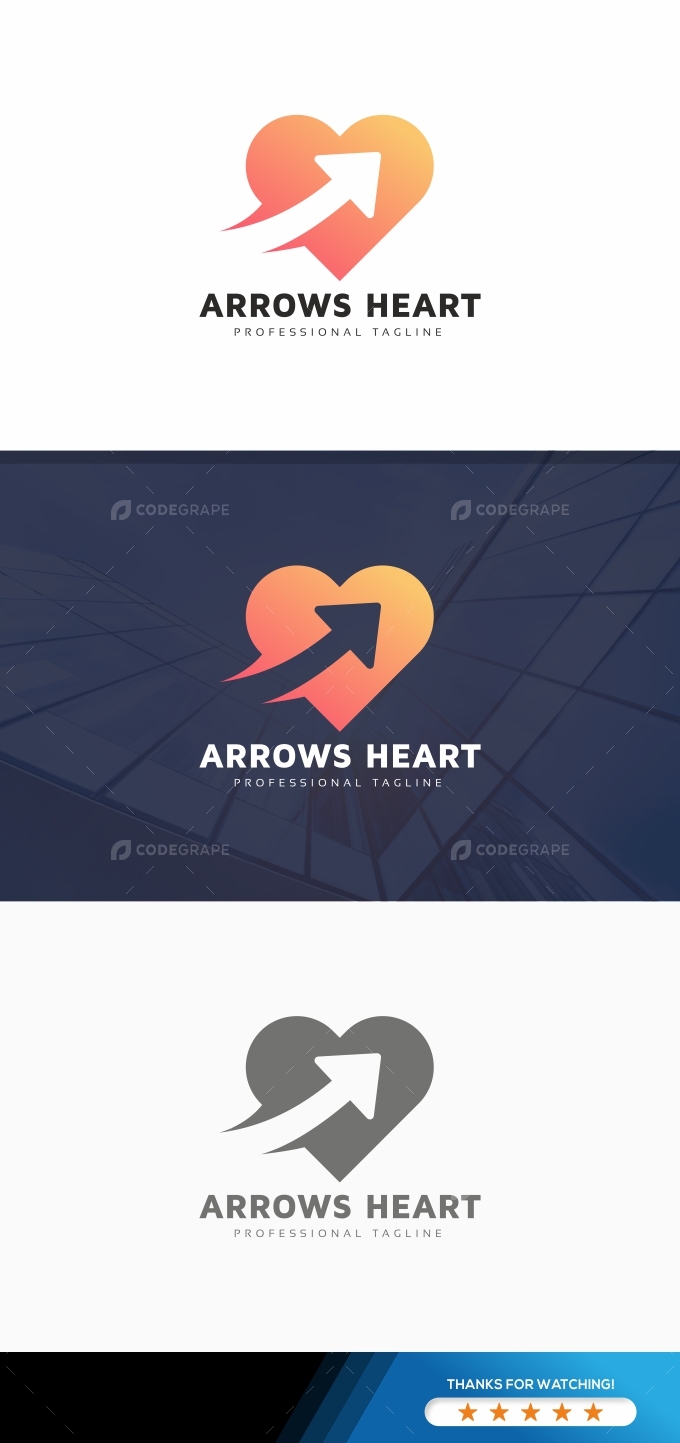 Arrows Heart Logo