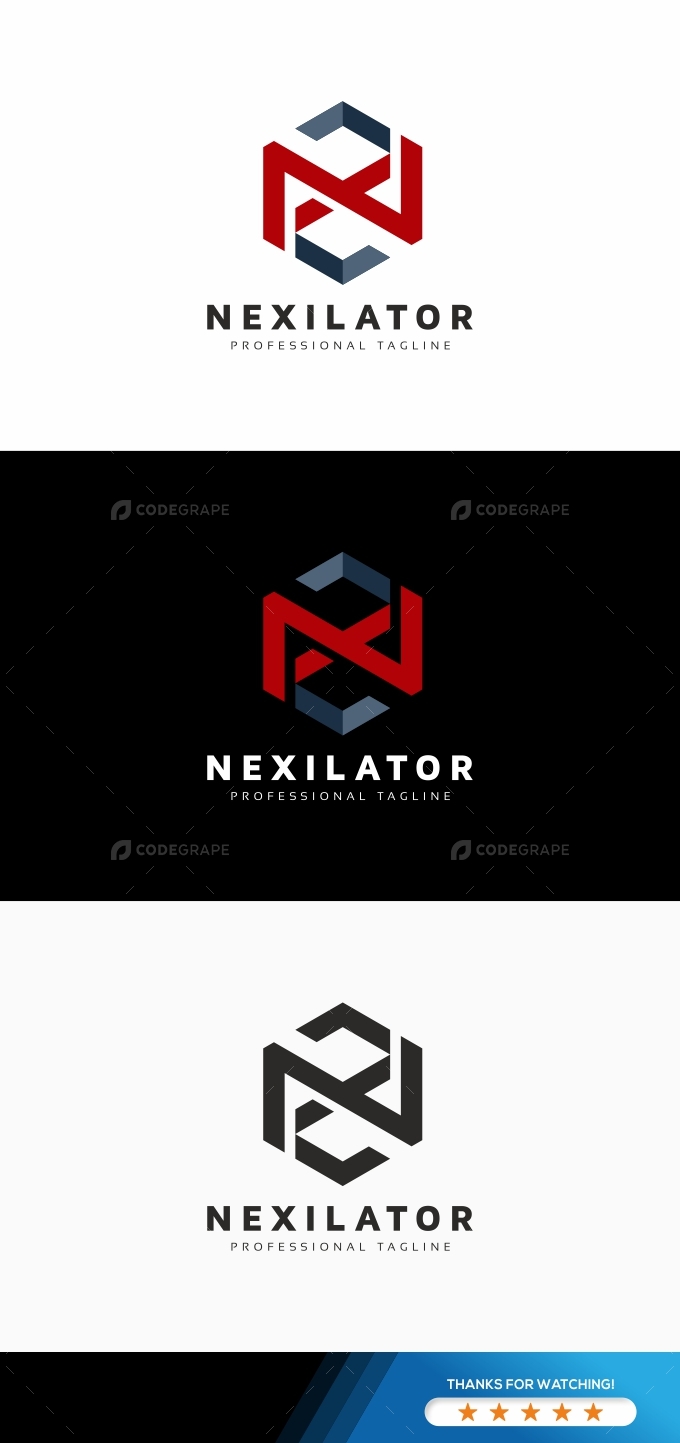 N Letter Box Logo