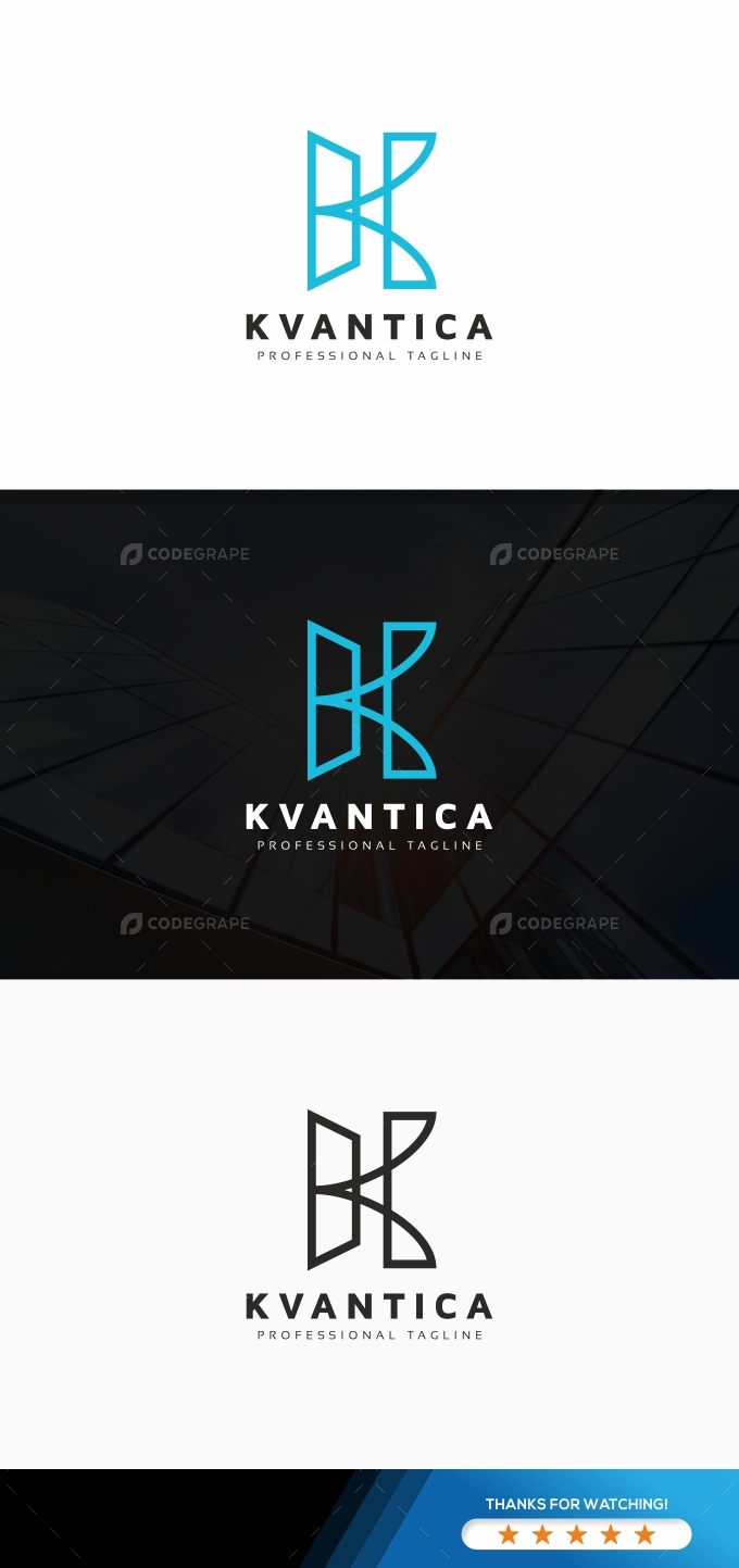 K Letter Line Logo