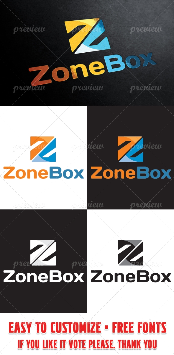 Zone Box Logo Template