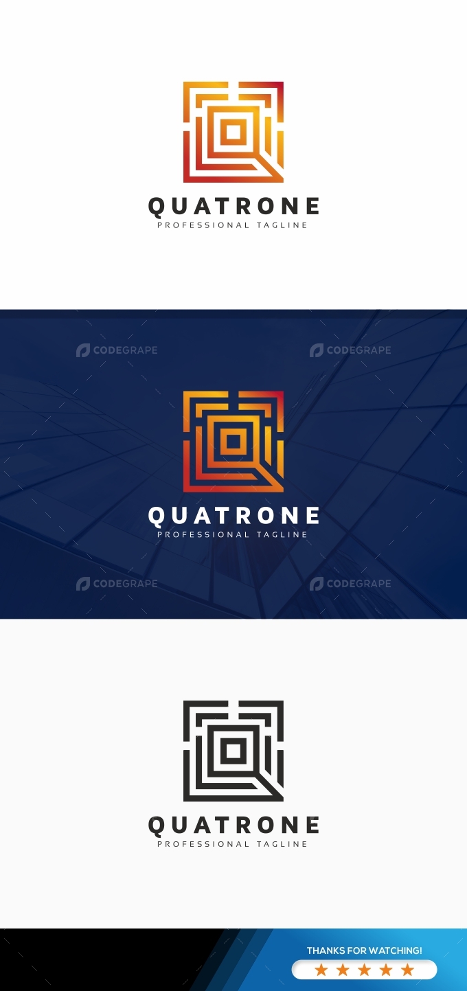 Q Letter Line Logo