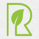 Eco Letter R Logo Template