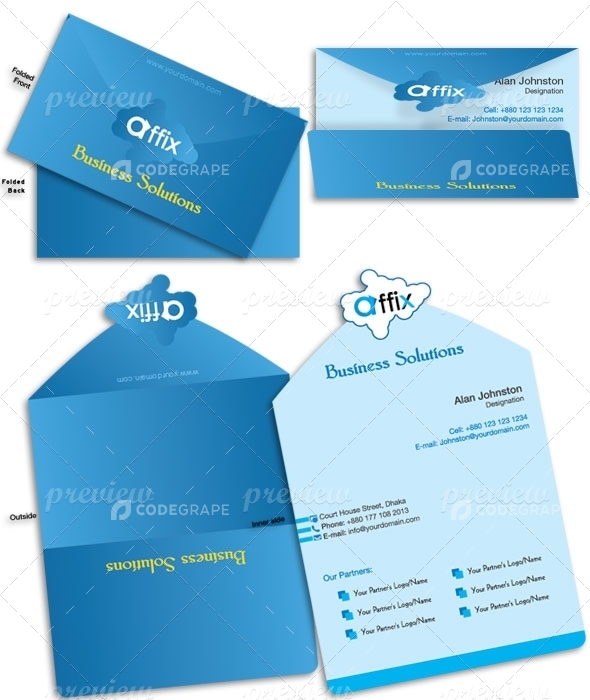 Business Card Folded