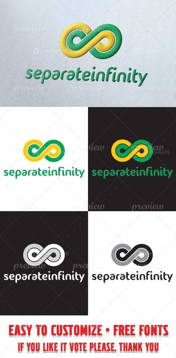 Separate Infinity Logo Template