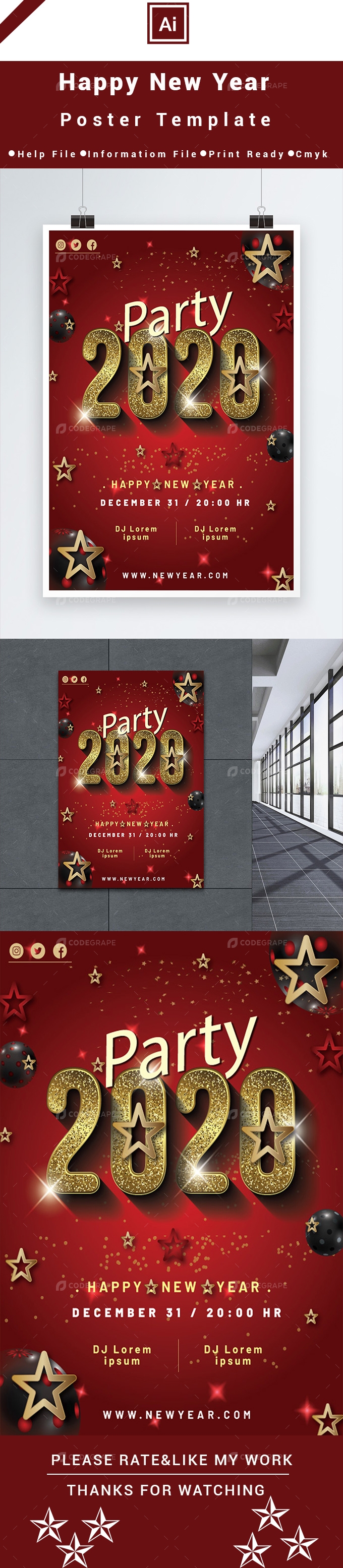 Happy New Year Party Poster