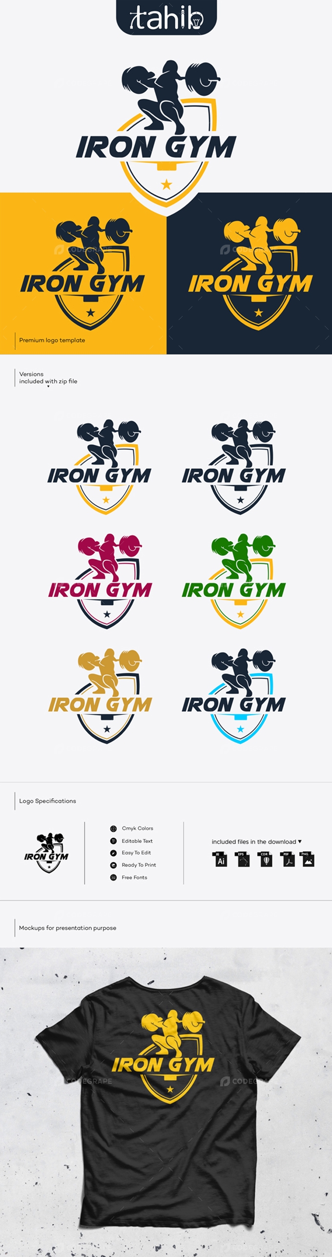 Iron Gym Logo Design