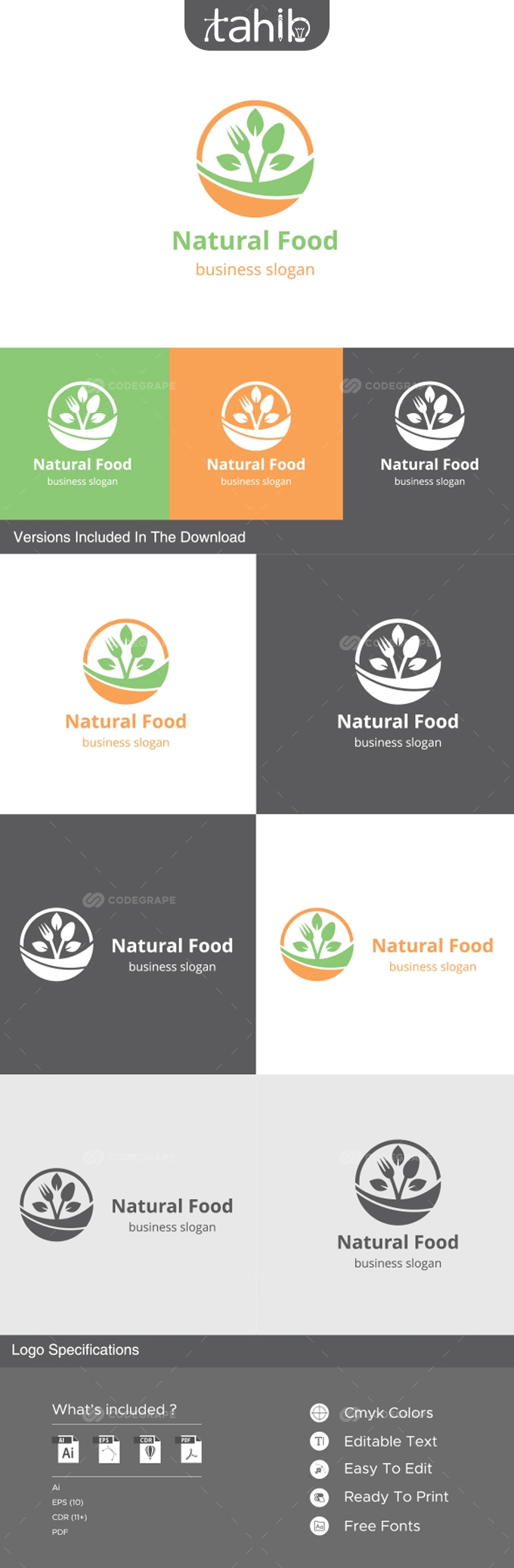 Natural Food Logo