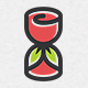 Rose Hourglass Logo Template