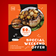 Special Weekend Food Promotional Flyer