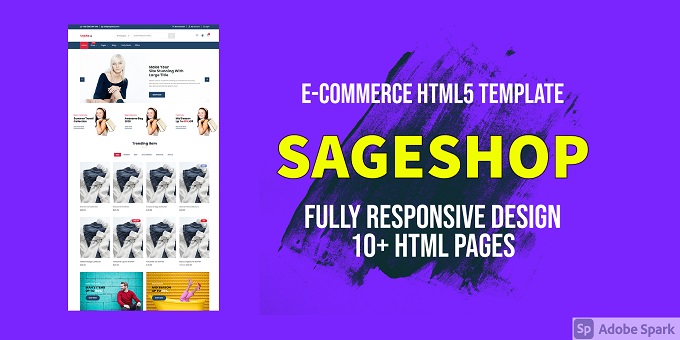 Sageshop E-commerce HTML Template