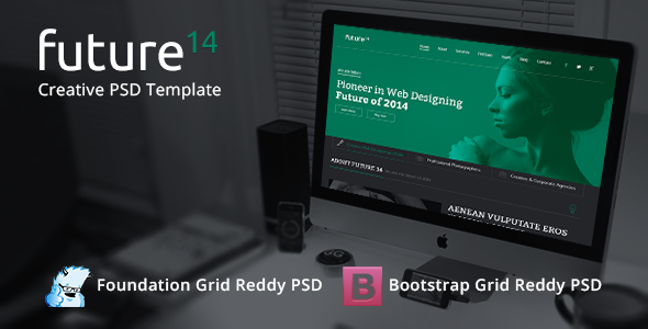 Future 14. Multipurpose Bootstrap and Foundation PSD Template