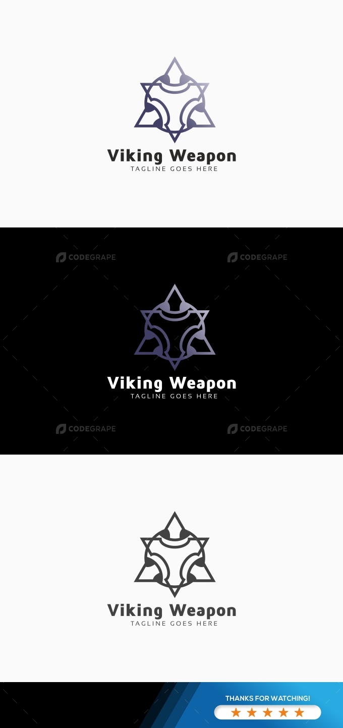 Viking Weapon Logo